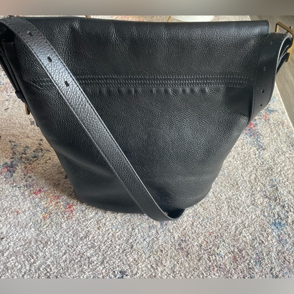 Fossil, black, leather, crossbody bag - Picture 5 of 8